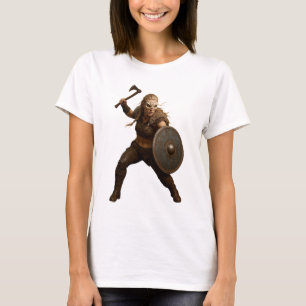 T-Shirt Héros Bouclier Viking Femme
