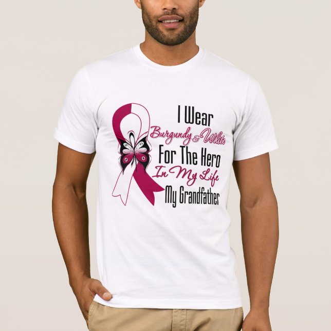 T-shirt Héros de cancer de la tête et du cou mon (Devant)