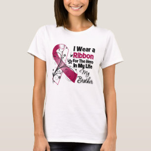 T-shirt Héros de frère dans mon Cancer de cou de tête d