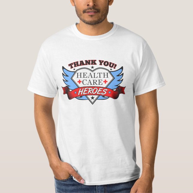 T-shirt Héros de la santé Merci (Devant)