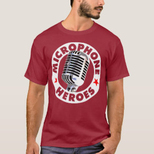 T-shirt HÉROS de MICROPHONE - 22 couleurs - logo