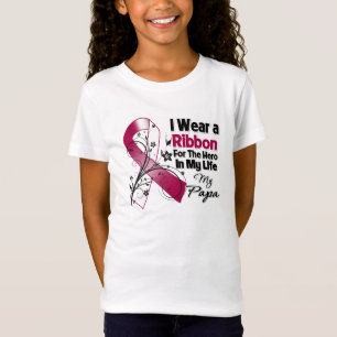 T-Shirt Héros de papa dans mon Cancer de cou de tête de