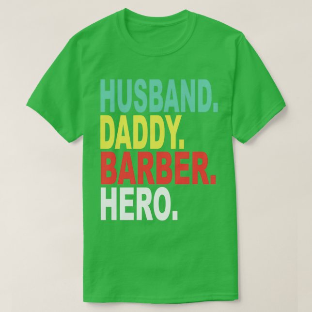 T-shirt Héros du mari Papa Hairvaiso (Design devant)