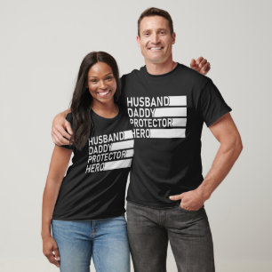T-shirt Héros du protecteur du père du mari, Fête des père