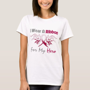 T-shirt Héros du ruban Tribal Deco de Head Neck Cancer