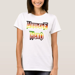 T-shirt Héros d'ukulélé par la cendre