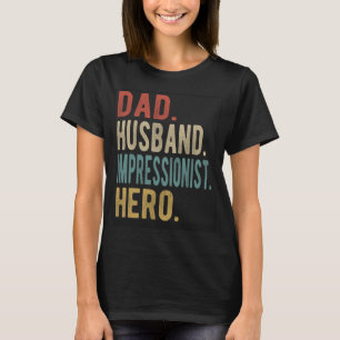 T-shirt Héros impressionniste papa mari