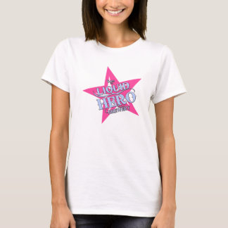 T-shirt Héros liquide - étiquette rose