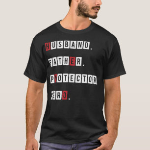 T-shirt Héros protecteur père mari. meilleur cadeau pour p