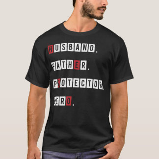 T-shirt Héros protecteur père mari. meilleur cadeau pour p