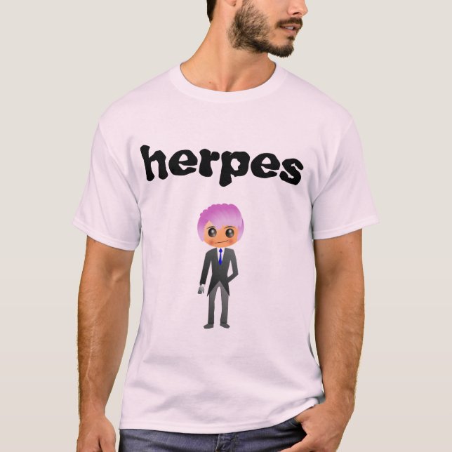 T-shirt herpès (Devant)