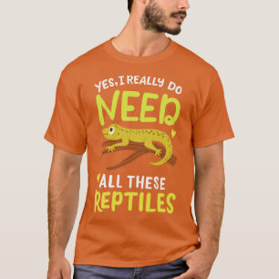 T-shirt Herpétologiste du lézard reptile 1