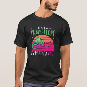 T-shirt Herpétologiste rétro Lizard Reptile Chameleon