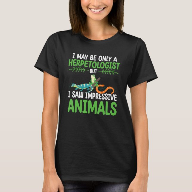 T-shirt Herpetologue Reptile Chercheur Herping Zookeeper (Devant)