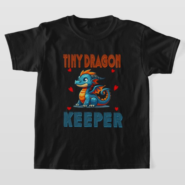 T-shirt Herpetologue Tiny Dragon Keeper Crested Gecko (Poser)