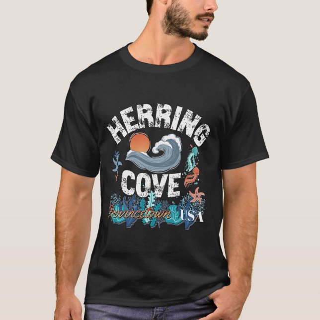 T-shirt Herring Cove, Provincetown, Massachusetts (Devant)