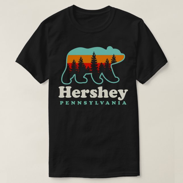 T-shirt Hershey Pennsylvanie Randonnée de vacances Ours de (Design devant)