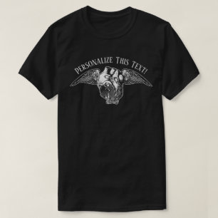 T-Shirt Herz mit Schlössern und Flügeln