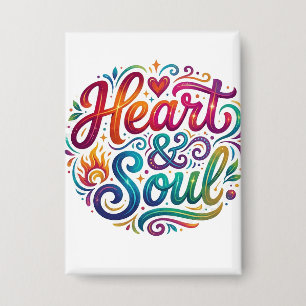 T-Shirt 'Herz & Seele' – Inspirierende Liebe & Lei Button