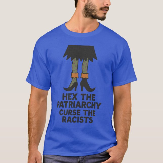 T-SHIRT HÉSITEZ LE COURANT PATRIARQUE DES RACISTES (Devant)