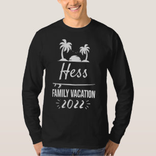T-shirt Hess Famille Vacances Groupe Tropical Trip Beach