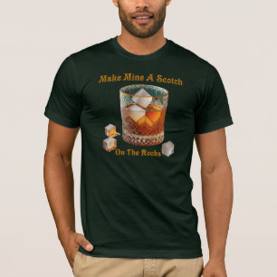 T-shirt Heure de cocktail, faites-moi un scotch sur glace