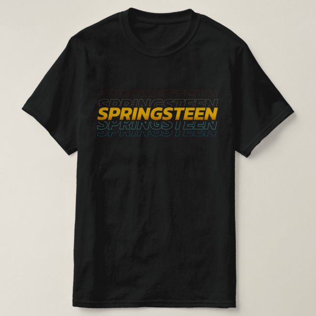 T-shirt Heure de la fête de la dame du patron Springsteen. (Design devant)