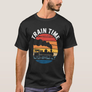 T-shirt Heure de train Chemin de fer Railfan Spotteur de t
