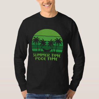 T-SHIRT HEURE D'ÉTÉ PISCINE.