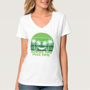 T-SHIRT HEURE D'ÉTÉ PISCINE.
