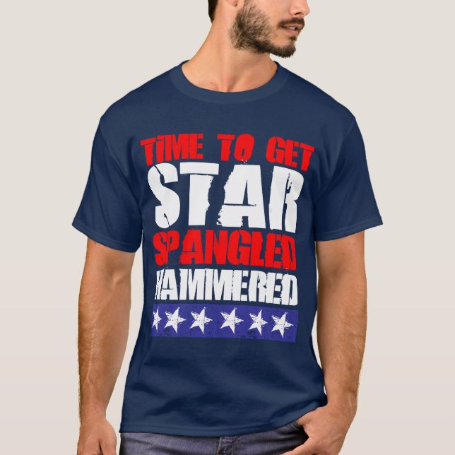 T-shirt Heure d'obtenir l'étoile ornée de paillettes (Devant)