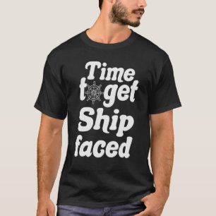 T-shirt Heure D'Obtenir Livraison Face À Drôle Bateau À Vo