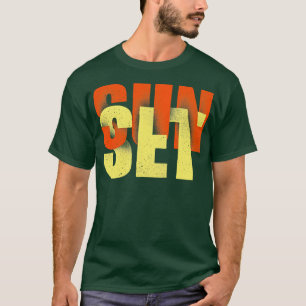T-shirt Heure du coucher du soleil