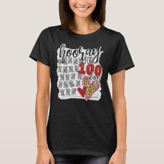 T-shirt Heure Pour 100 Jours 100E Jour D'École