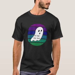 T-shirt Heure Pour Boos Funny Halloween 2021 Ghost Sunset