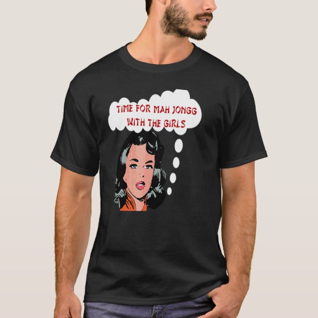 T-shirt Heure Pour Mah Jongg Avec Les Filles Mah Jongg App (Devant)
