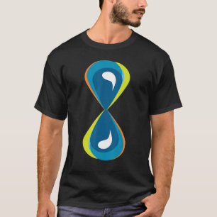 T-shirt Heure sablonneuse Heure Verre Eau