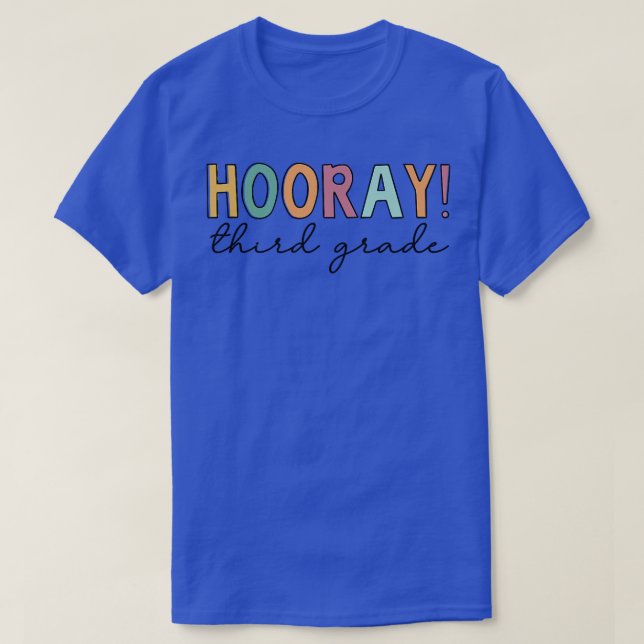 T-shirt Heure Troisième Classe, Mignonne Retour À L'École  (Design devant)
