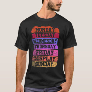 T-shirt Heures de travail Lundi Mercredi Vendredi Samedi C