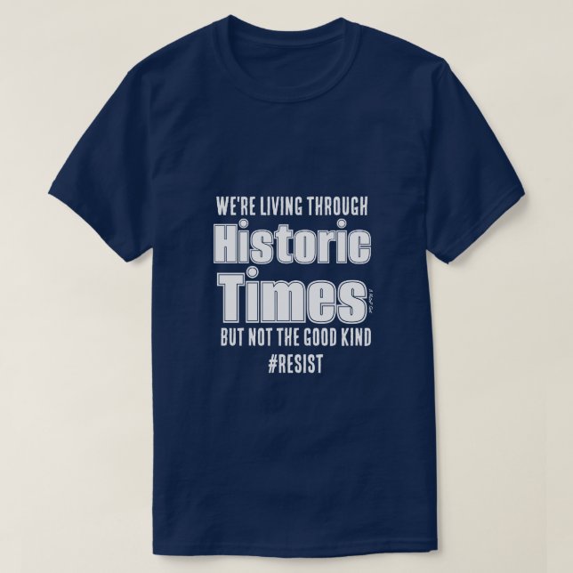 T-shirt Heures historiques - Une chemise MisterP (Design devant)