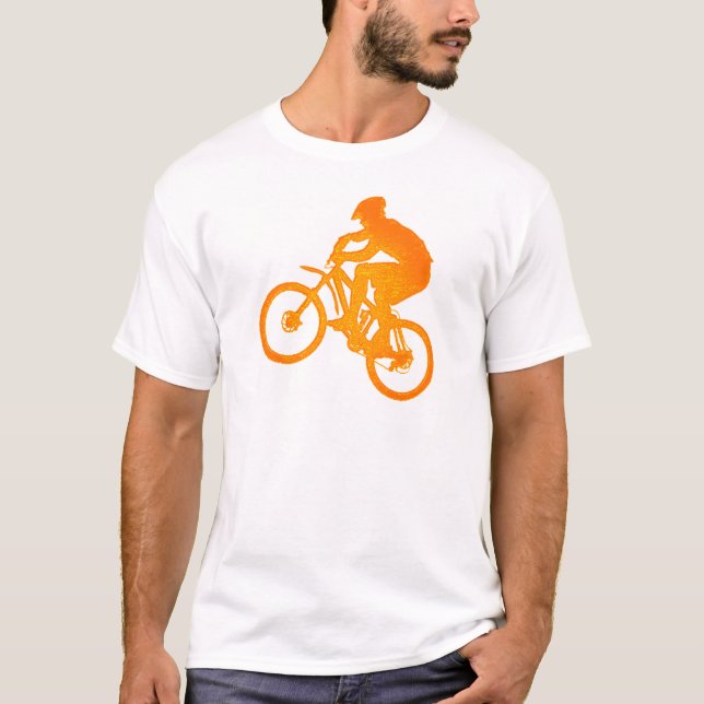 T-shirt Heures normales des Rocheuses de vélo (Devant)