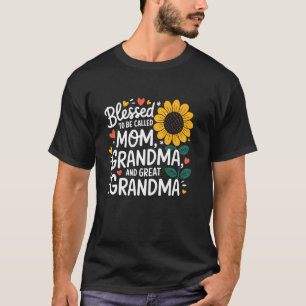 T-shirt Heureuse d'être appelée maman grand-mère arrière-g