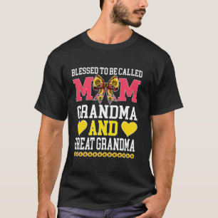 T-shirt Heureuse d'être appelée maman grand-mère arrière-g