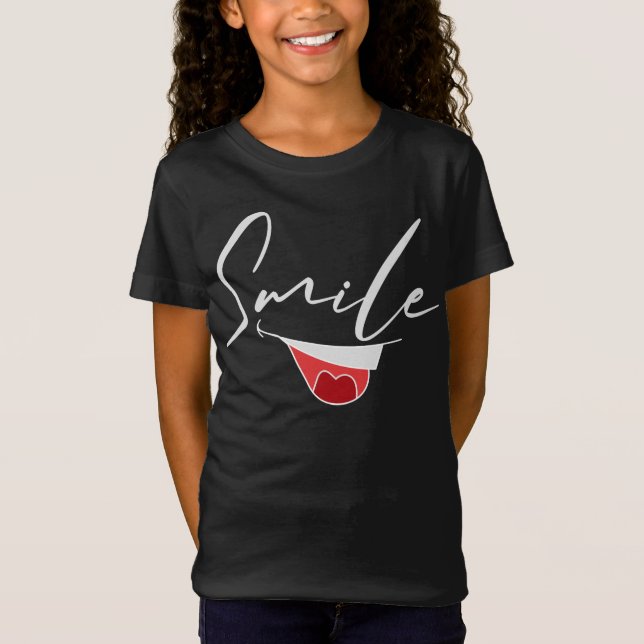 T-Shirt HEUREUSE HUMEUR SOURIANTE. (Devant)