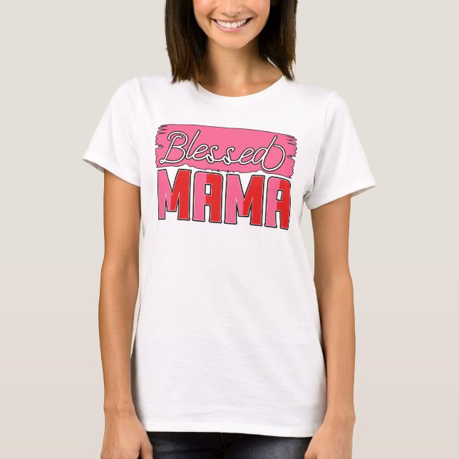 T-shirt Heureuse maman béni cadeau de maman béni (Devant)