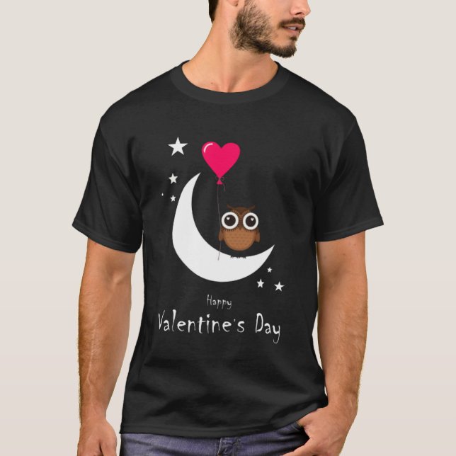 T-shirt Heureuse Sainte-Valentin. (Devant)