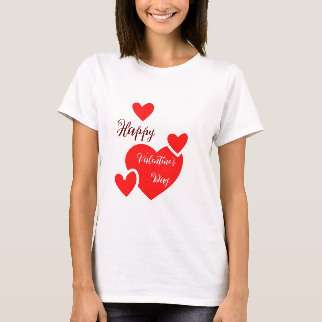 T-shirt Heureuse Sainte-Valentin (Devant)