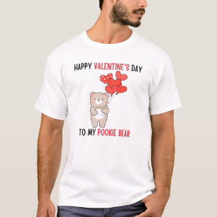 T-shirt Heureuse Sainte-Valentin à mon ours