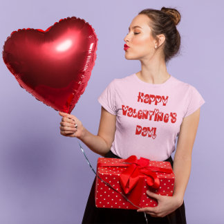 T-shirt Heureuse Sainte-Valentin avec coeur Femmes