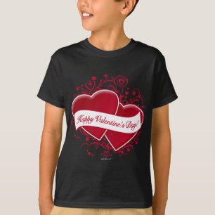 T-shirt Heureuse Sainte-Valentin !Cœurs rouges